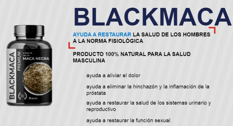 ¿Qué contiene Blackmaca ingredientes, componentes