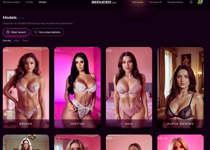 Seduced AI Funcionalidades principales