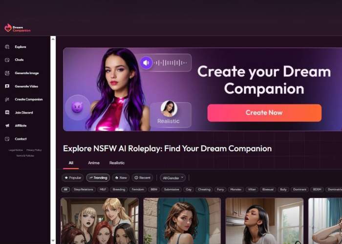 chat nsfw de mydreamcompanion